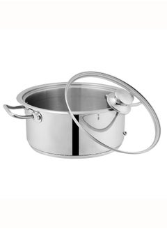 SONEX SONEX Mega Super Pot, 30 cm (9.7 Ltr) Stainless Steel Cooking Pot/Casserole – Durable Handles, Glass Lid, Sandwich Bottom for Even Heating, Sleek Modern Design for Efficient and Stylish Cooking  - Image 2