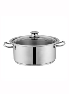 SONEX SONEX Mega Super Pot, 30 cm (9.7 Ltr) Stainless Steel Cooking Pot/Casserole – Durable Handles, Glass Lid, Sandwich Bottom for Even Heating, Sleek Modern Design for Efficient and Stylish Cooking  - Image 1