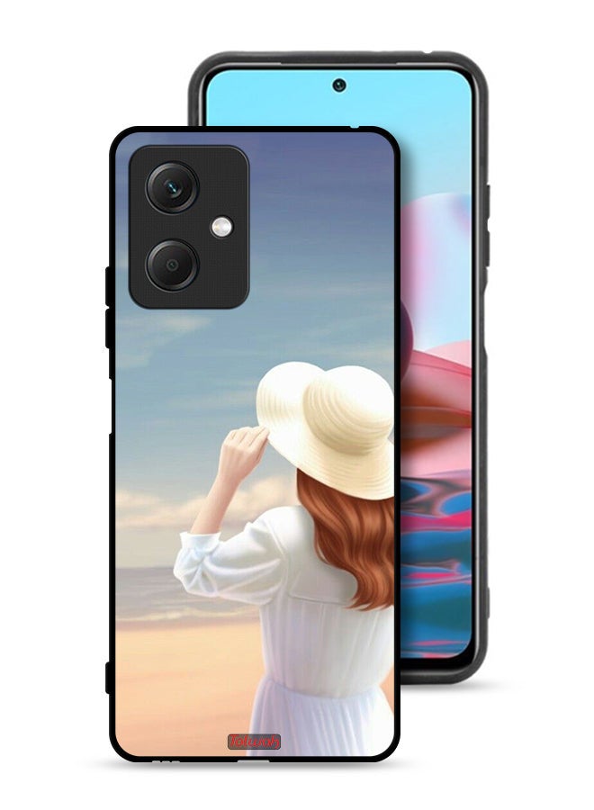 Tolwak Xiaomi Redmi Note 12 Protective Case Cover Hat Girl Standing - Image 1