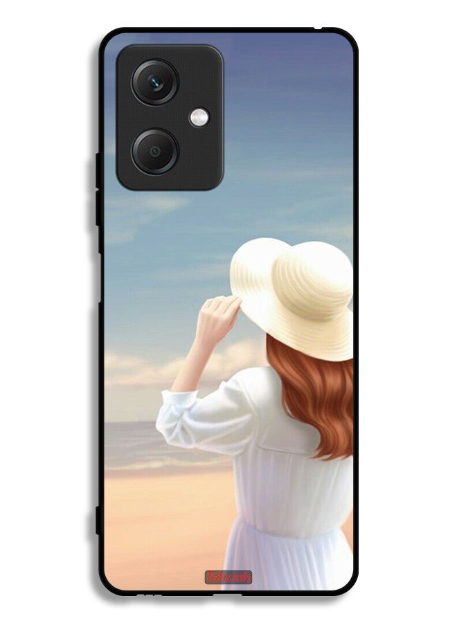 Tolwak Xiaomi Redmi Note 12 Protective Case Cover Hat Girl Standing - Image 2