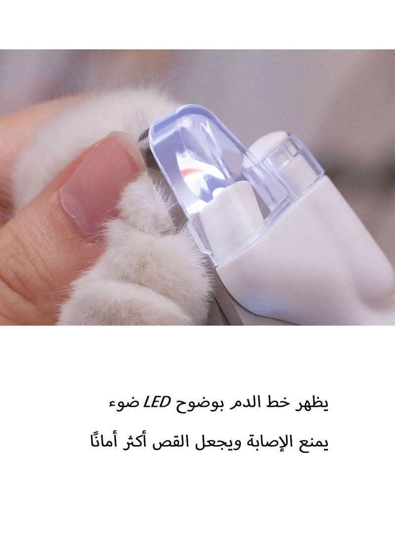 Generic LED Cat Nail Clipper with Bloodline Light – Splash-Proof, Thick Blades, Safety Lock, for Cats & Dogs  - Image 2
