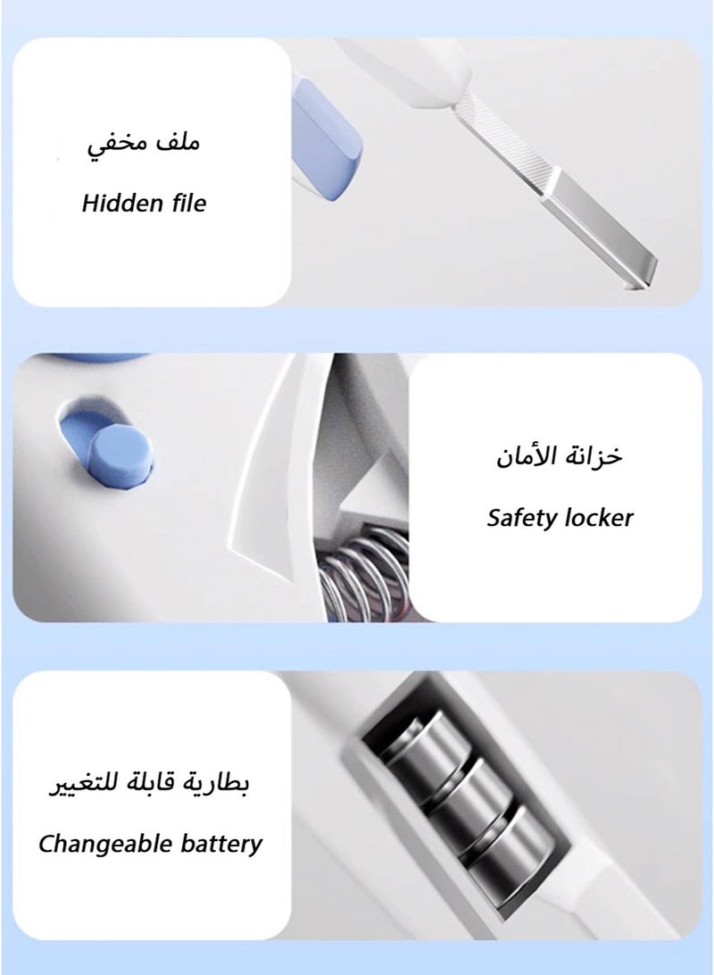 مقص اظافر قطط مع إضاءة LED | إضاءة عالية الوضوح لتحديد خط النزف | مزود بمبرد أظافر مدمج وتصميم نوابض | واقي من الشظايا ومقبض مريح | قص أظافر قطط احترافي وآمن - Image 3