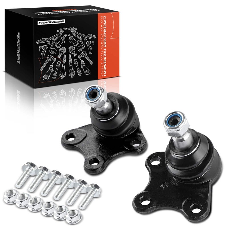 Generic Frankberg 2x Ball Joint Front Axle Left Right Compatible with A2 8Z0 2002-2005 Cordoba 6L2 2002-2009 Ibiza III 2002-2009 Fabia I 6Y2 1999-2008 Replace# 6Q0407365M  - Image 1