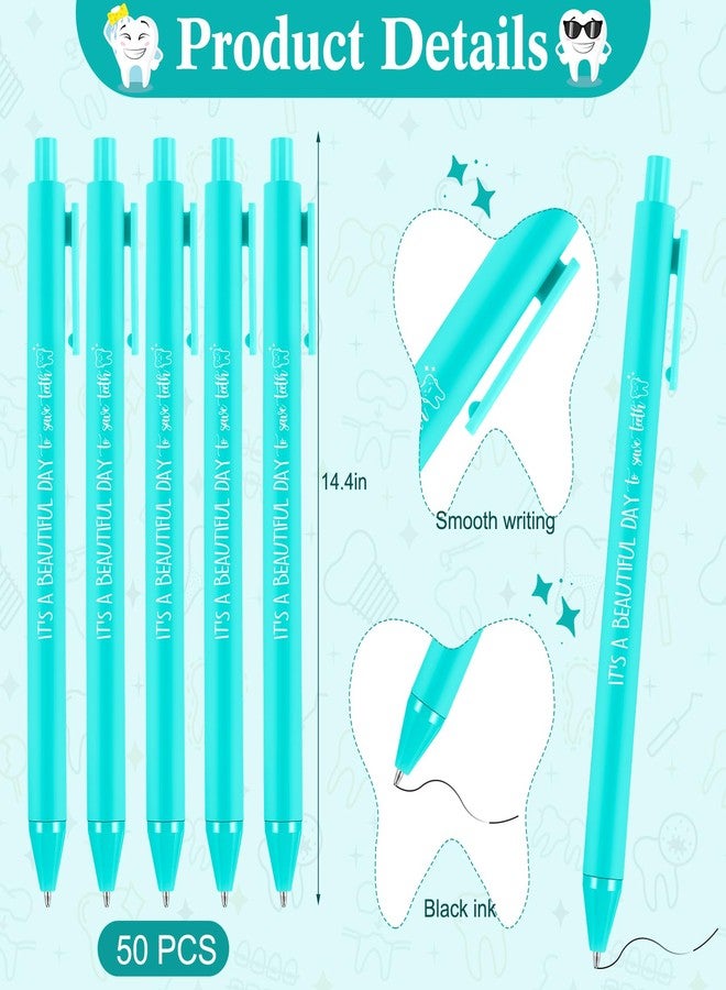 Baquler 50 Pcs World Oral Health Day Pens Bulk Appreciation Gifts for Dental Hygienists Dentist Assistant Office Accessories Supplies - Image 2