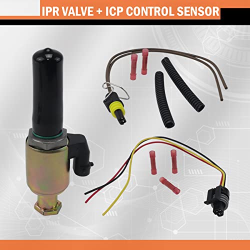 KGGMGUG 7.3L Fuel Injection Pressure Regulator - IPR Valve & ICP Control Sensor With Electrical Connector Pigtail 1841217C91 For 1994-2003 F250 F350 F450 F550 E350 E450 E550 Excursion F81A9C968AA - Image 4
