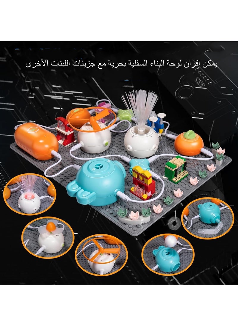 اكسيسن أطقم دوائر كهربائية للأطفال، مجموعة أدوات استكشاف الإلكترونيات، 22 دائرة كهربائية، أكثر من 65 مشروع، لعبة تعليمية للأطفال، ألعاب أدوات العلوم الهندسية للأطفال  - Image 3