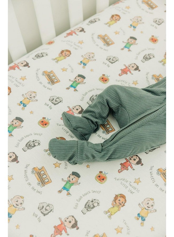 Copper Pearl Premium Fitted Knit Crib Sheet/Toddler Sheet CoComelon Friends - Image 3