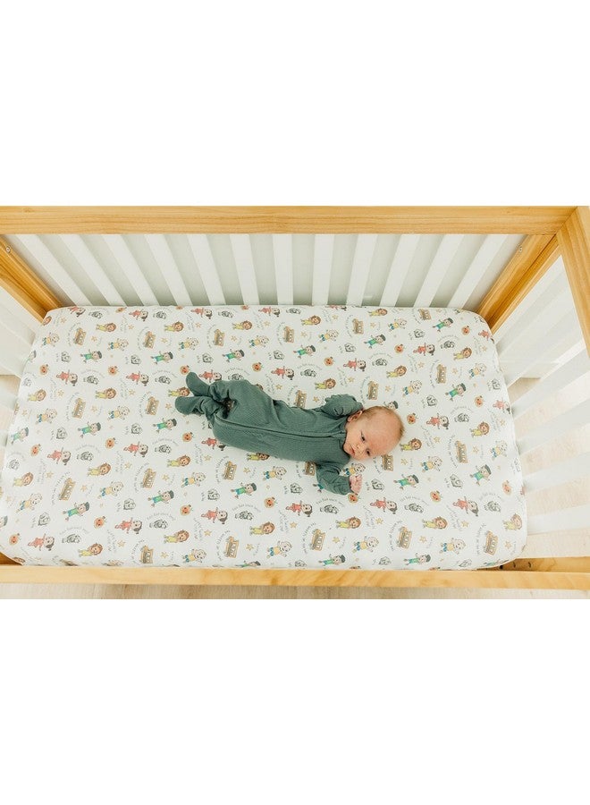 Copper Pearl Premium Fitted Knit Crib Sheet/Toddler Sheet CoComelon Friends - Image 4