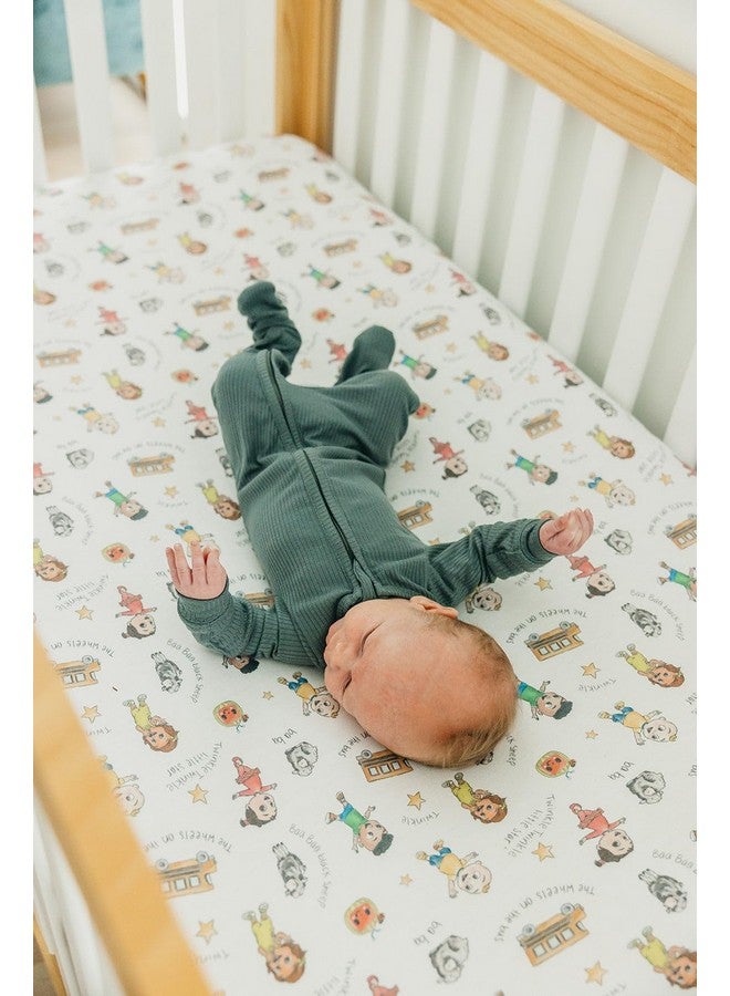 Copper Pearl Premium Fitted Knit Crib Sheet/Toddler Sheet CoComelon Friends - Image 5