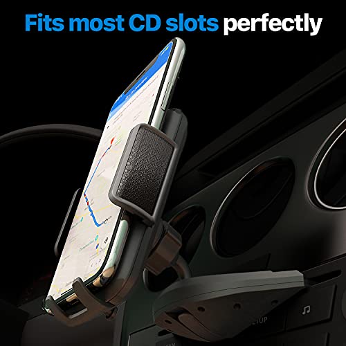 Bestrix Cell Phone Holder for Car, CD Slot Car Phone Holder, Hands Free Car Mount with Strong Grip Universal for iPhone14/13/12/11/11Pro/Xs MAX/XR/XS/X/8/7/6 Plus, Galaxy S22/S21/S20/S10+/S10e/S9/S9+ - Image 2