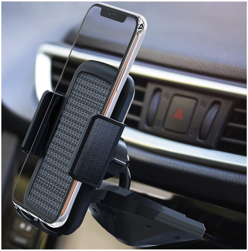Bestrix Cell Phone Holder for Car, CD Slot Car Phone Holder, Hands Free Car Mount with Strong Grip Universal for iPhone14/13/12/11/11Pro/Xs MAX/XR/XS/X/8/7/6 Plus, Galaxy S22/S21/S20/S10+/S10e/S9/S9+ - Image 1