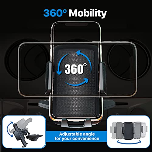 Bestrix Cell Phone Holder for Car, CD Slot Car Phone Holder, Hands Free Car Mount with Strong Grip Universal for iPhone14/13/12/11/11Pro/Xs MAX/XR/XS/X/8/7/6 Plus, Galaxy S22/S21/S20/S10+/S10e/S9/S9+ - Image 4