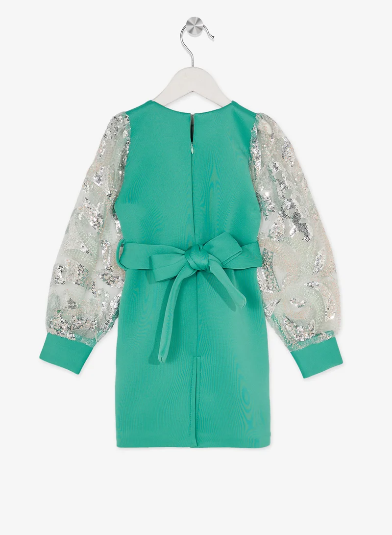 Little Golden Apple Little Puff Sleeve Dress