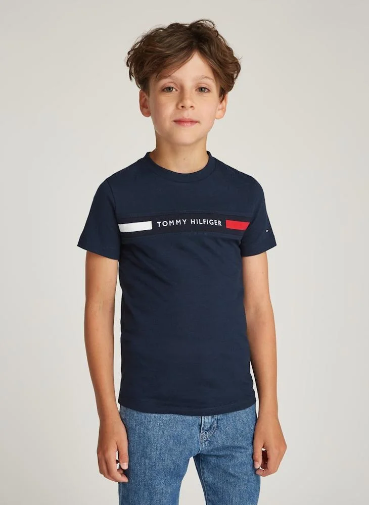 TOMMY HILFIGER Youth Ribbed Regular T-Shirt