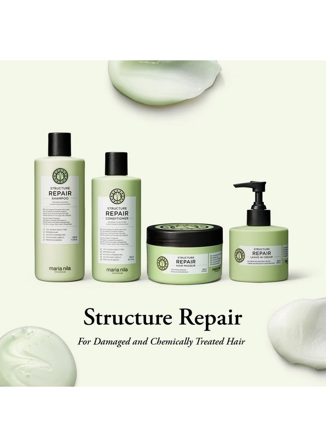 Maria Nila Structure Repair Shampoo 11.8 Fl Oz For Damaged & Chemically Treated Hair Algae Extract Rebuilds & Moisturizes 100% Vegan & Sulfateparaben Free  - Image 3