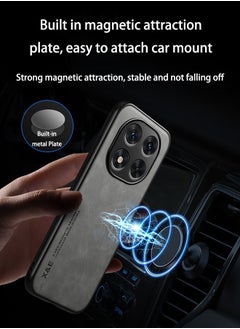 Generic Case for Xiaomi Redmi Note 14 Pro 5G/ Xiaomi POCO X7 5G, Shockproof Case, Anti-Fall Drop Protection, PU+TPU+PC High Quality Materials, Cover Bumper Built-in Metal Plate for Xiaomi Redmi Note 14 Pro 5G/ Xiaomi POCO X7 5G (Grey)  - Image 2