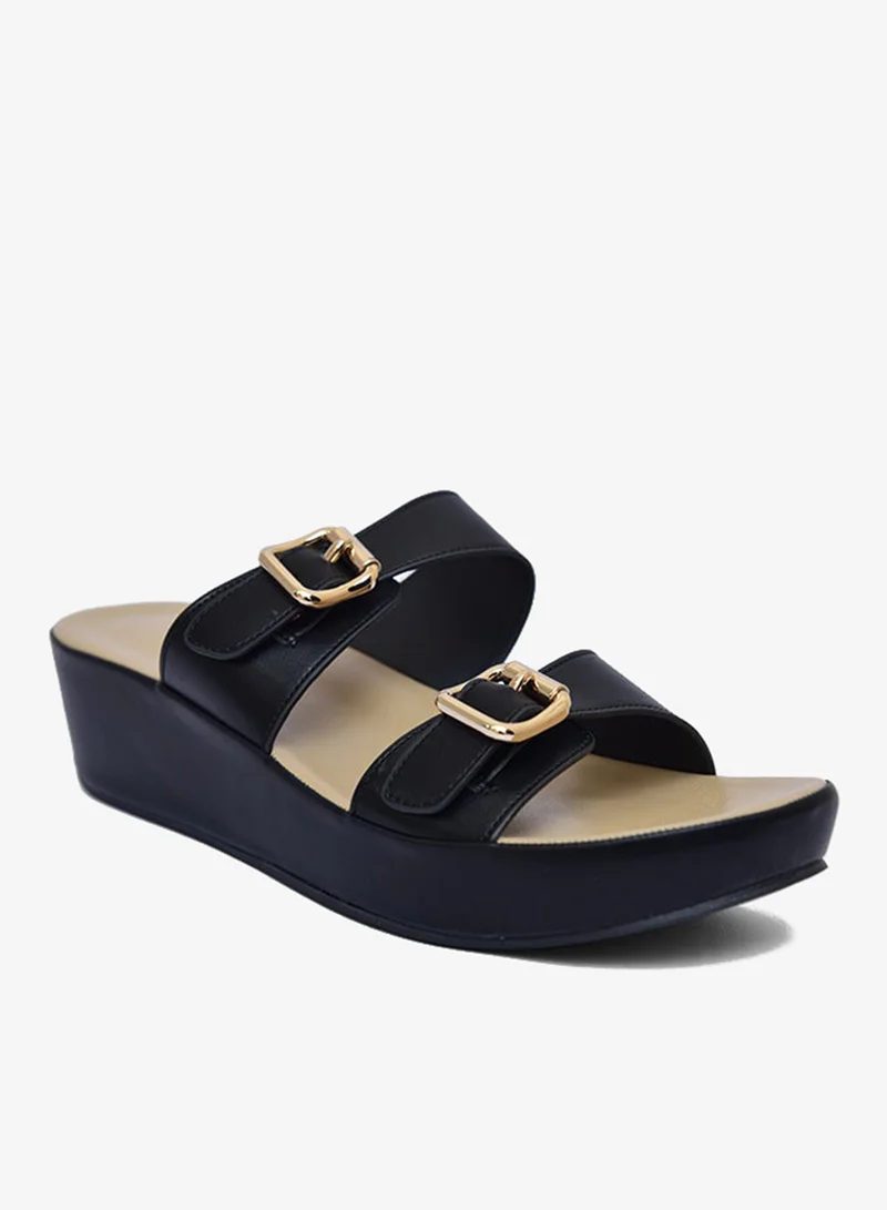 فينتشي صندل إسفين بأشرطة متعددة