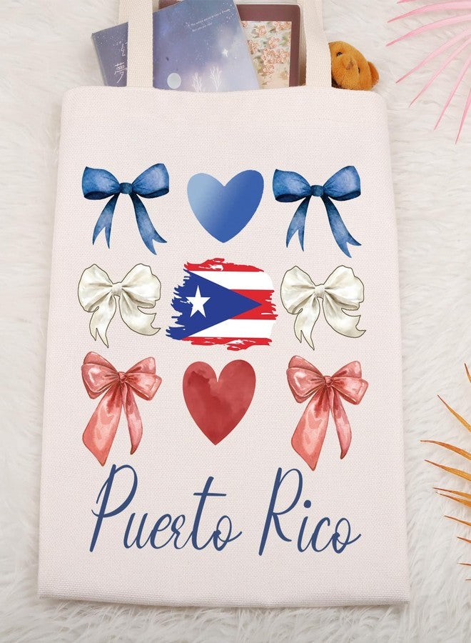 Gzrlyf Puerto Rico Tote Bag Puerto Rican Souvenirs Gift Puerto Rico Trip Travel Vacation Gift Reusable Grocery Shopping Beach Bag (Puerto Ricotote bag) - Image 2