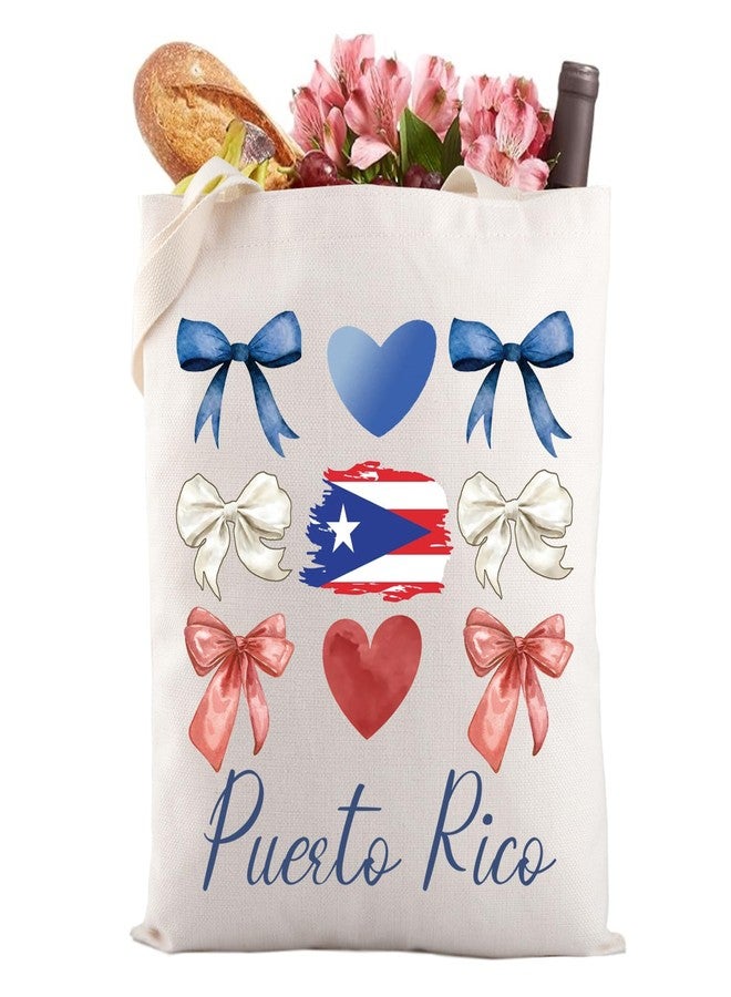 Gzrlyf Puerto Rico Tote Bag Puerto Rican Souvenirs Gift Puerto Rico Trip Travel Vacation Gift Reusable Grocery Shopping Beach Bag (Puerto Ricotote bag) - Image 1