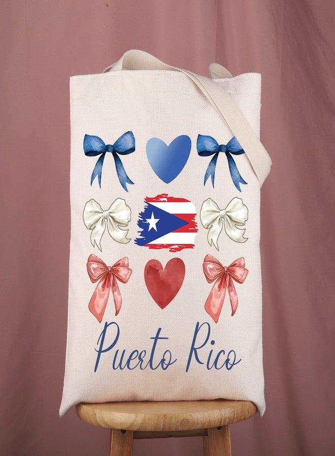 Gzrlyf Puerto Rico Tote Bag Puerto Rican Souvenirs Gift Puerto Rico Trip Travel Vacation Gift Reusable Grocery Shopping Beach Bag (Puerto Ricotote bag) - Image 3