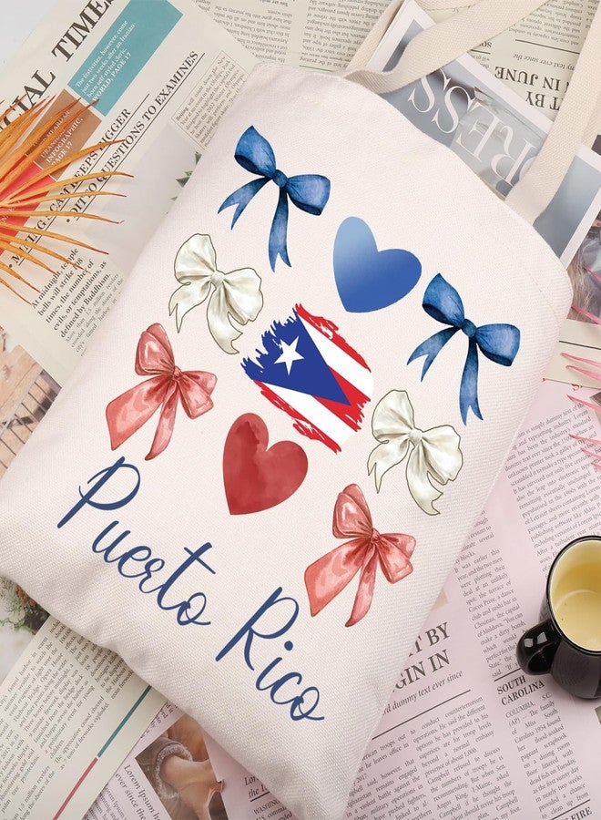 Gzrlyf Puerto Rico Tote Bag Puerto Rican Souvenirs Gift Puerto Rico Trip Travel Vacation Gift Reusable Grocery Shopping Beach Bag (Puerto Ricotote bag) - Image 5