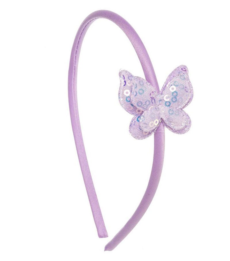 Baby Headband With Sequin Butterfly