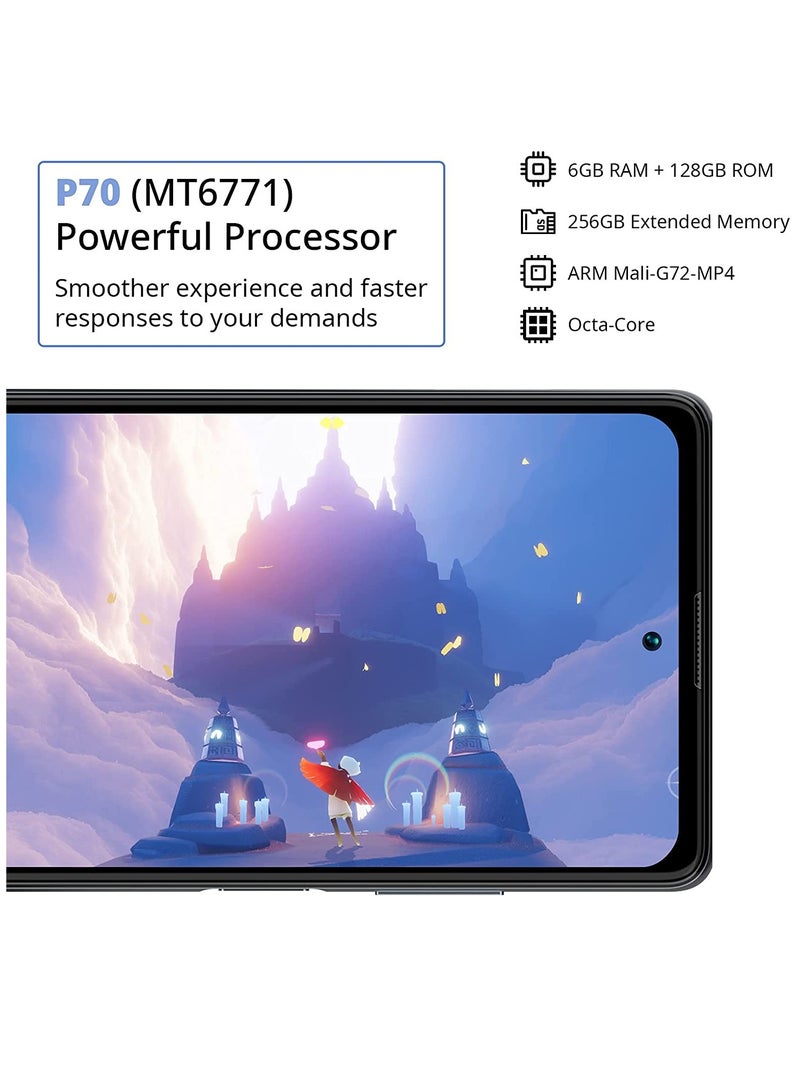 Blackview A100 Android 11 Smartphone 6.67 Inch FHD+ Infinity-O Display 128Gb/6Gb Ram MTK P70 Octa-Core With 18W 4680mAh Battery, 12Mp AI Main Camera Dual Sim Mobile Phone - Image 3