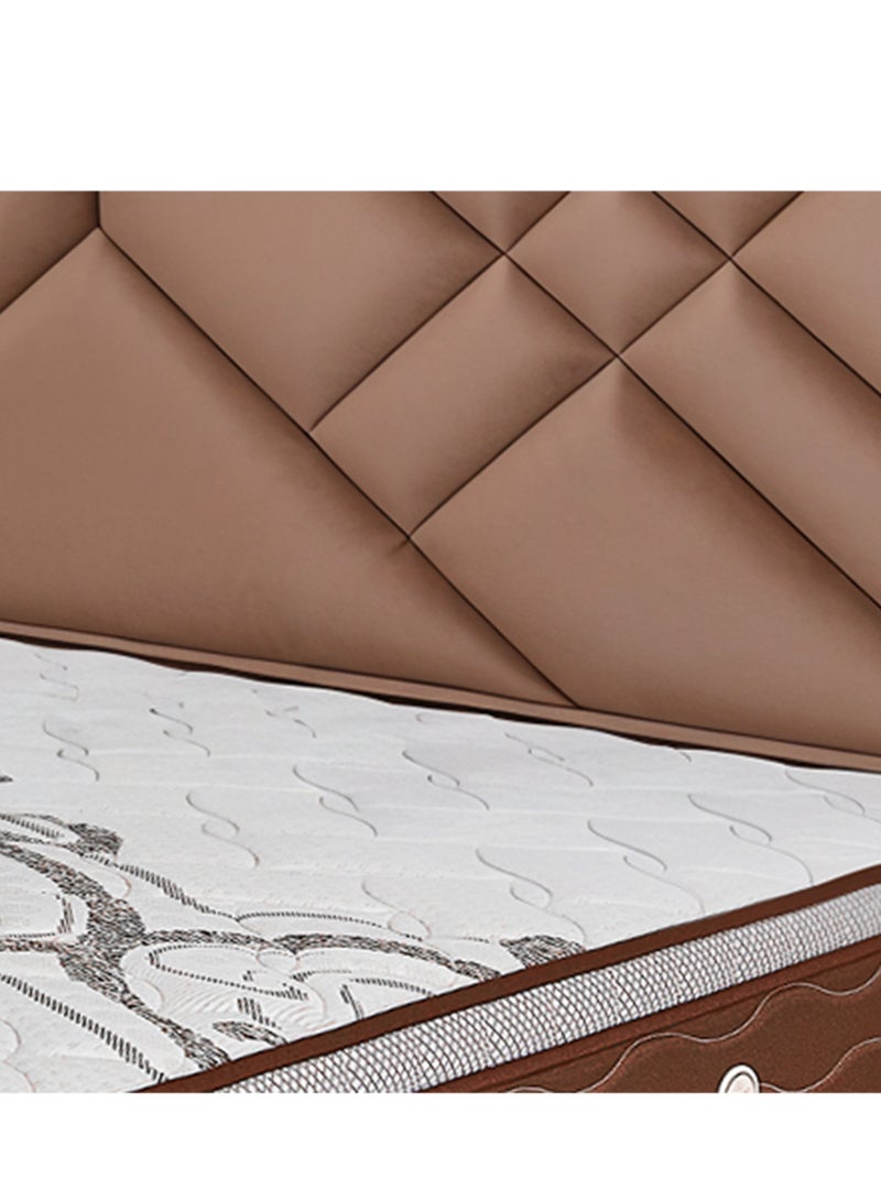 BACK CARE Orchid Plus Luxury Mattress - Advanced Design for Ideal Support of Heavy Weights Over 120 kg, Featuring Multi-layered Reinforced Bonnell Springs, High-Density Foam, Hotel-Grade Comfort with Antibacterial Treatment, and Innovative Ventilation Openings for Long-lasting Comfort and Sustainability 200x140x30 Cm - Image 2