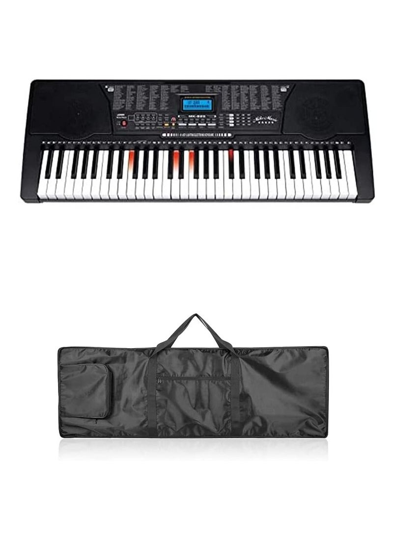 null - Mike Music 61 Keys Full Size Electronic Piano Keyboard portable Musical Instrument (825 with Bag) - Image 1