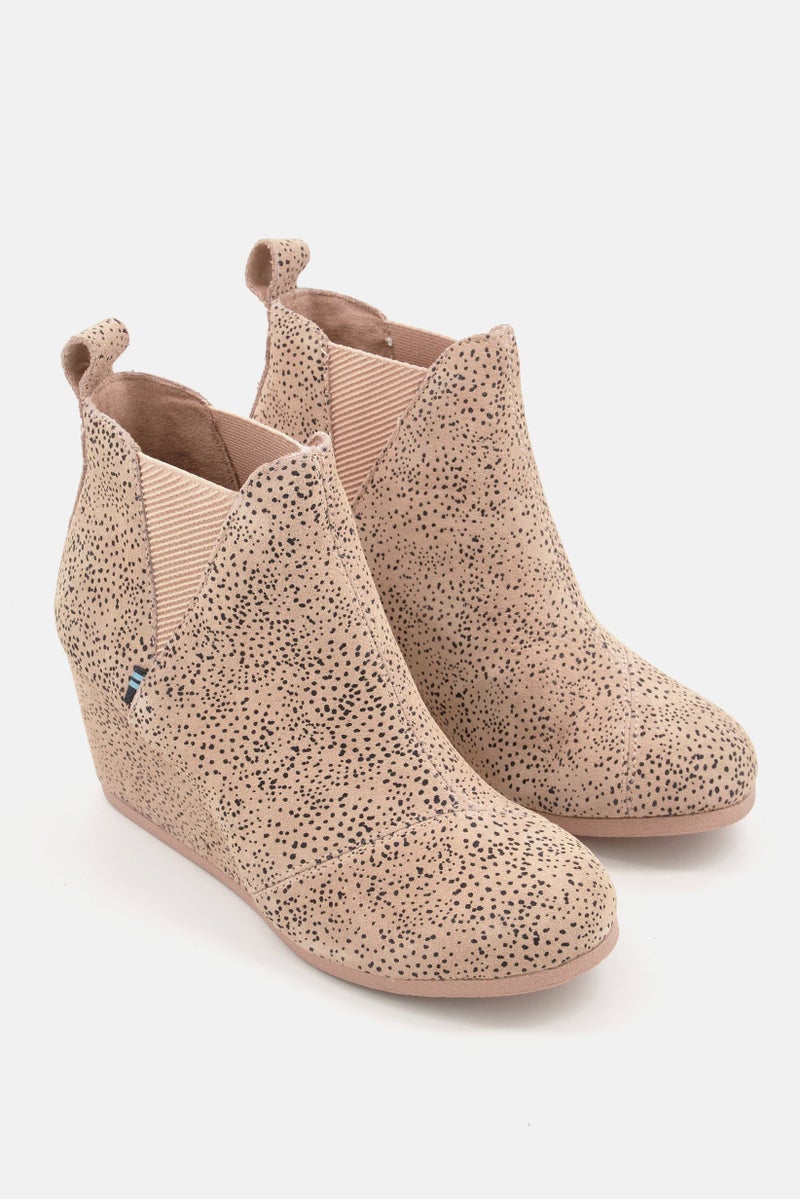 TOMS Women Kelsey Slip On Ankle Boot, Beige - Image 1
