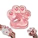 Chicooan Large Cat Paw Taba Squishy Big Squeeze Toys 5inch Strawberry Pink Cute Fufu Squishy Sensory Stress Relief Fidget Toys for Party Favors Sensory Anxiety Toys for Adults Strawberry - Image 2
