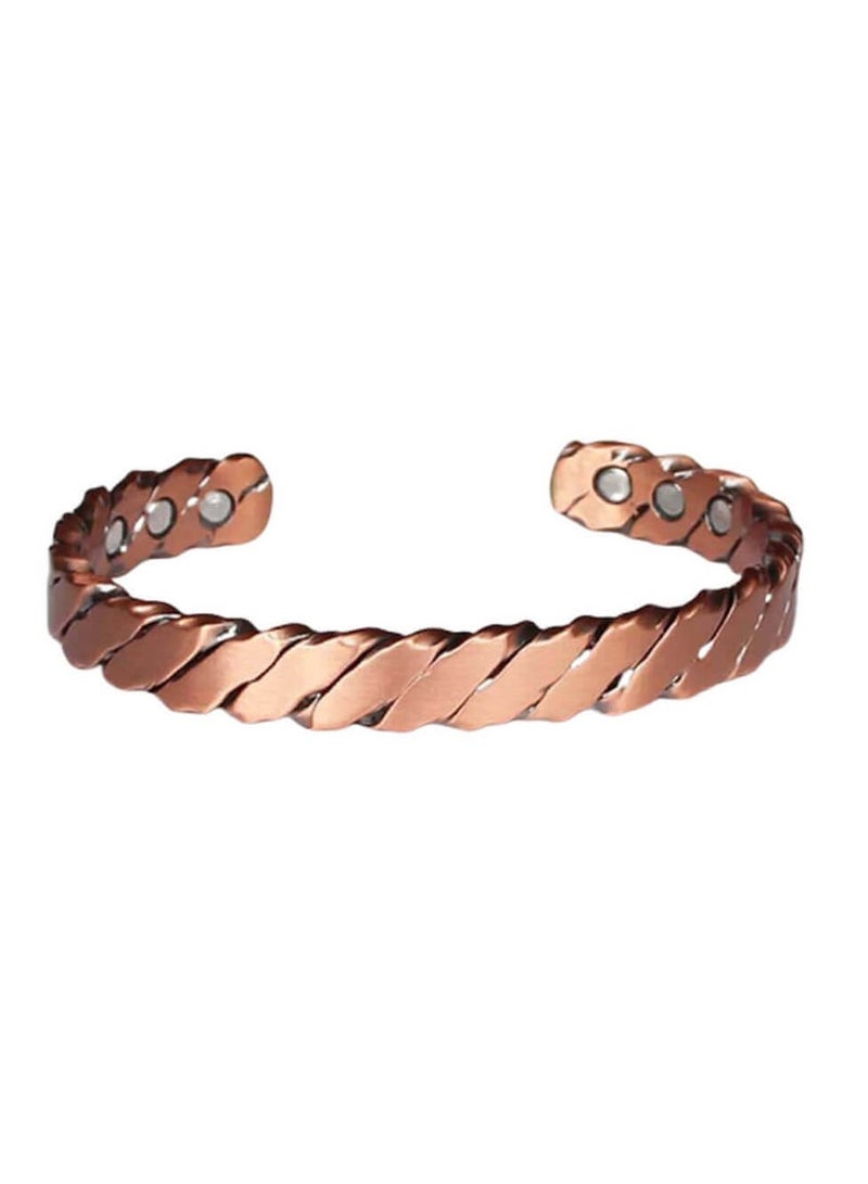 Retro Fashion Red Copper Magnet Bracelet Jewelry - Image 2