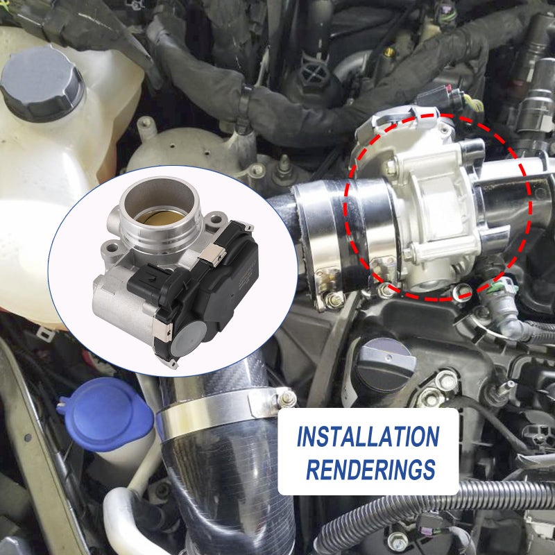 BUSIDN 12671379 Electronic Throttle Body Replacement for Chevrolet Cruze 2017-2019, Cruze 2019, Equinox GMC Terrain 2018-2020, Malibu 2016-2020, for Buick Encore 2016-2019, Repalce # 12659491,TB1271 - Image 2