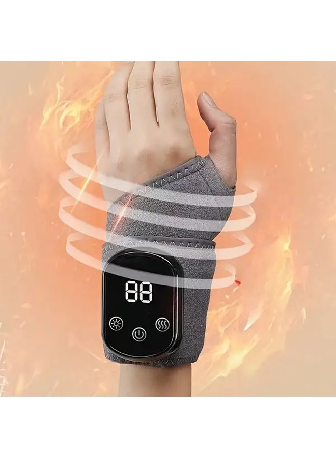 USB Rechargeable Wrist Massager with Vibration Portable Handheld Device Suit H Color - Image 1