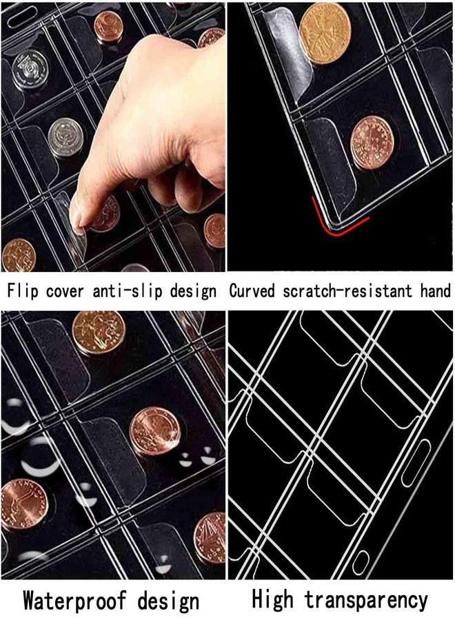 Xxmbbjy 10 Sheets Coin Collection Supplies Pages, Coins Collecting Pocket Page with Standard 9 Hole Coin Binder Sleeves for Coin Stamp Currency Collection (12 Pocket) - Image 3