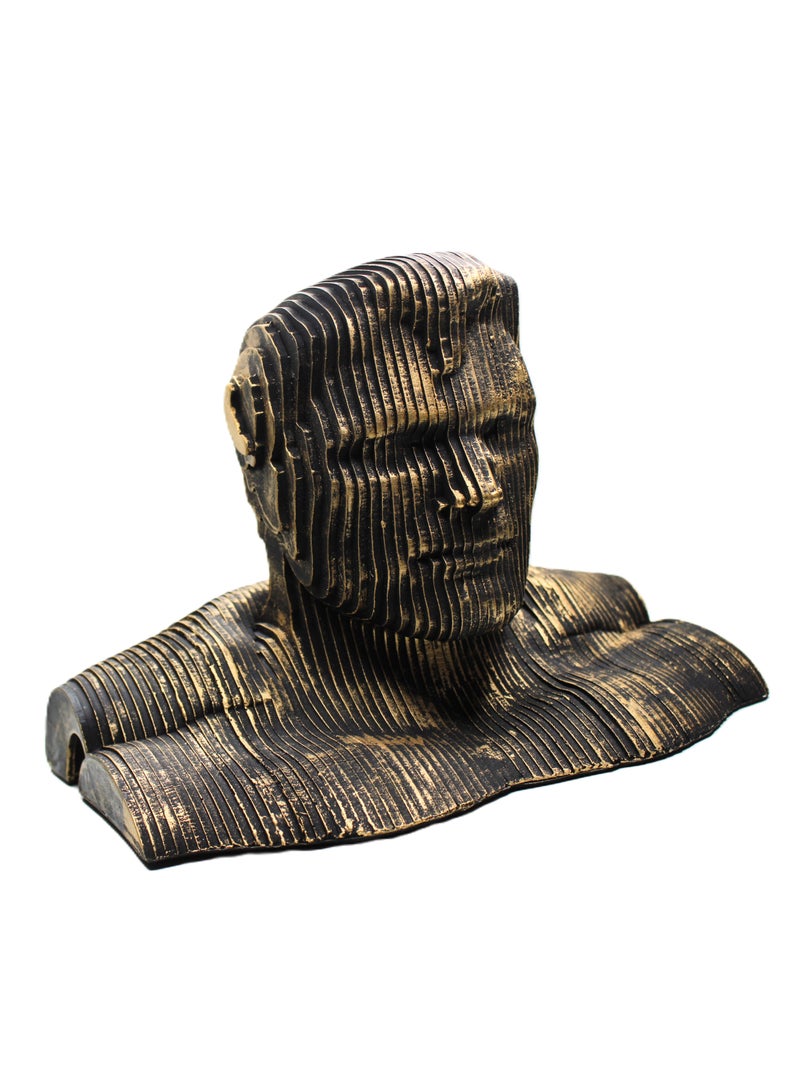 POSHIO® Contemporary Art Home Decor Showpiece- RustMen Gold Fusion | Table Decor Statue | Gift Item Sculpture for Home Decor- (11 X 7 X 8.5 inches) - Image 1