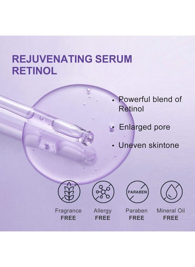 Epielle Rejuvenating Retinol Night Serum Repairing Renewing And Brightening Fine Lines And Wrinkles Rough Texture For All Skin Type 1Fl Oz (Retinol) - Image 3