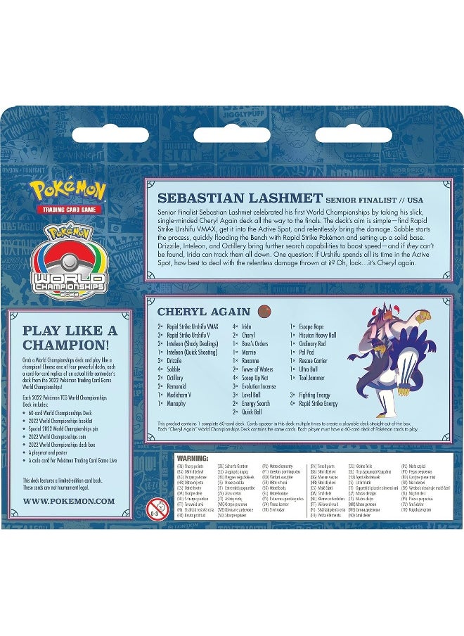 Pokemon Pokkmon TCG Sebastian Lashmet 2022 World Championships Deck  - Image 4