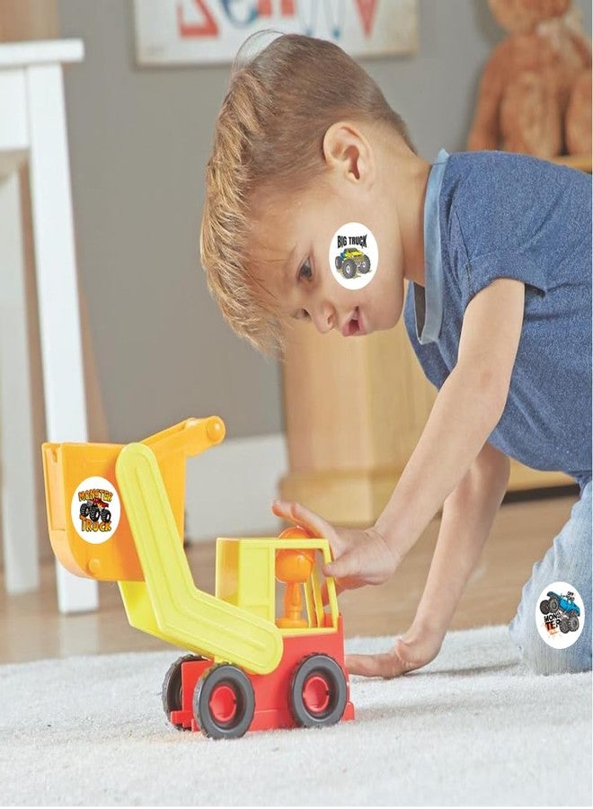 Hohamn 600Pcs Monster Truck Stickers for Kids 1.5 Inch Monster Truck for Kids Boys Monster Truck Party Favors Birthday Decoration Supplies Reward Stickers - Image 4
