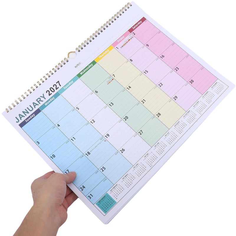 2026 18 Month Hanging Wall Calendar Vertical Planner With Twin Wire Binding And Thick Paper For Home Office - Image 5