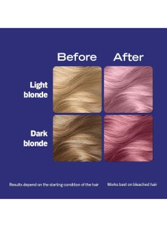 Schwarzkopf LIVE Lightener plus Twist Permanent Pink Hair Dye 2 in 1 Formula Lightens and Colours Up To 3 Levels Mauve Kiss 105  - Image 5