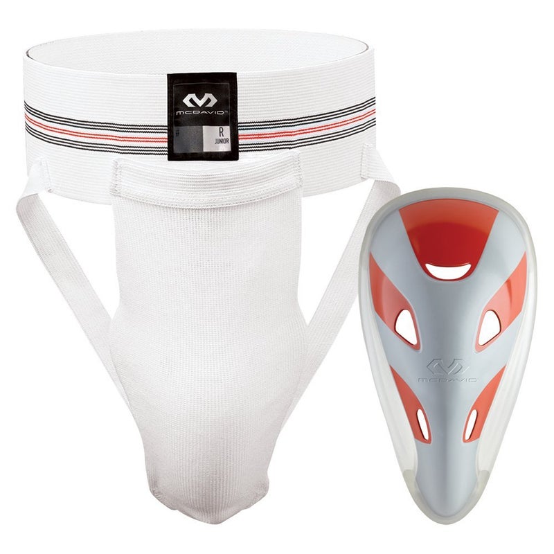 McDavid Classic Cup Supporter with Adult Flex Cup, White, Medium - Image 1