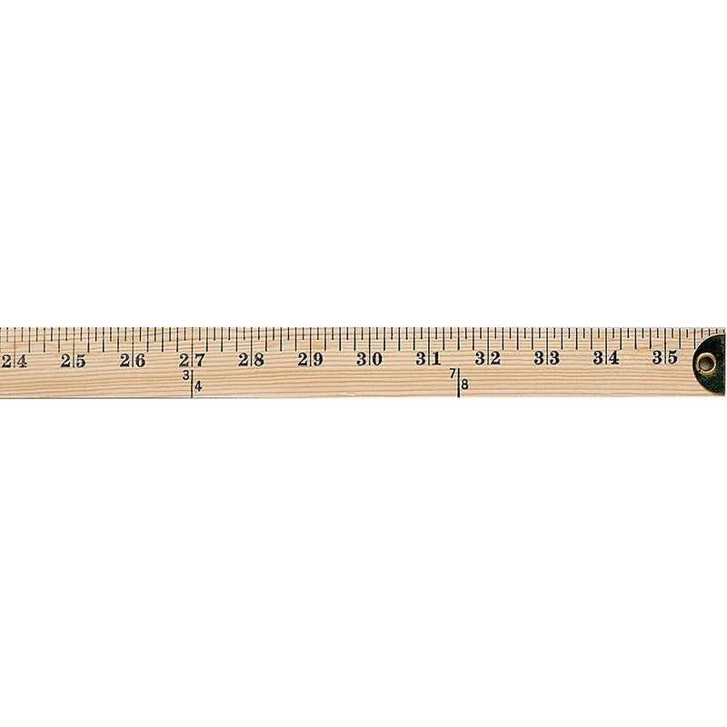 Westcott Wooden Yardstick Ruler with Metal Edges 14351