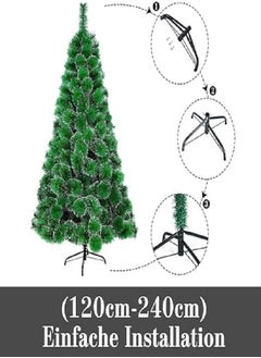 Artificial Christmas Tree 210cm PVC Realistic Fir Fire Retardant Easy to Assemble with Snowflake Effect - pzsku/Z5D338FB80A0B7EB45FCCZ/45/_/1731956834/bdf685fc-df95-4b88-9ce3-a6f8ff49a605