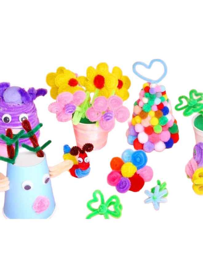 Letrel Lezhe Children'S Toy, Wool Yarn Twist Stick, Dense Bouquet, Handmade Diy Material Kit, Plush Ball, Christmas Gift - Image 3