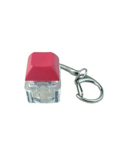 LED Keyboard Fidget Toys Keychain Keyboard Fidget Key Chain Decompression Toys Finger Button Clicker Stress Relief Gifts-Color:Red