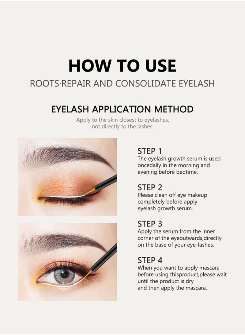 MOIKA - Advanced Eyelash Growth Serum for Lashes & Brows: Premium Lash Enhancer for Natural Thicker and Longer Lashes – Booster for Enhanced Eyelash Thickness 3ml - Image 1