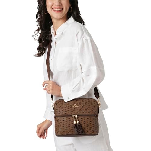 Lavie Women's Mono LL Tilly Monogram Print Cross Body Dome Sling Bag | Ladies Purse Handbag | Gift for Women - Image 2