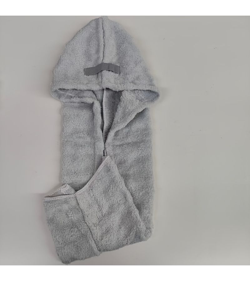 Grey Hair Drying Cap Super Absorbent Quick Dry Shower Head Wrap Towel - Image 4