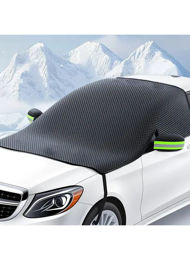 Green Reflective Strips Windshield Snow Cover Anti Freeze Anti Corrosion 102 36x44 88 Inch - Image 5